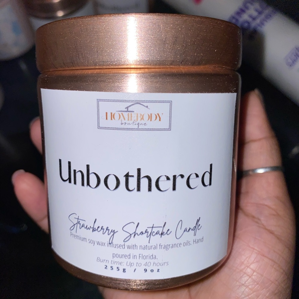Homebody boutique candle unbothered